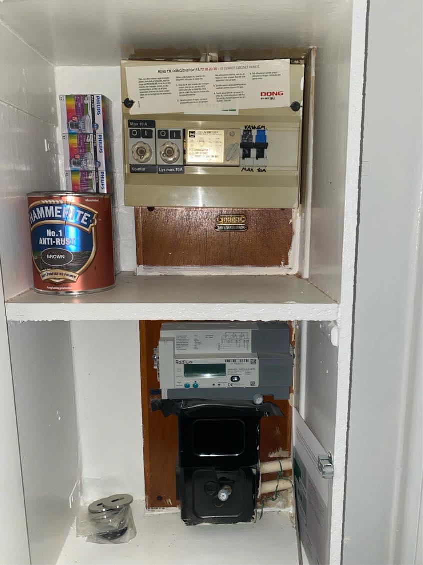 El i lejlighed - Ny gruppe + stikkontakter