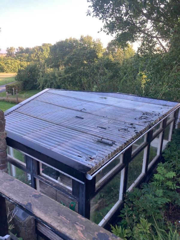 Udskiftning af tag på udestue