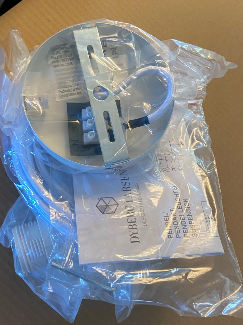 Ophæng og tilslutning af ny spisebordskampe