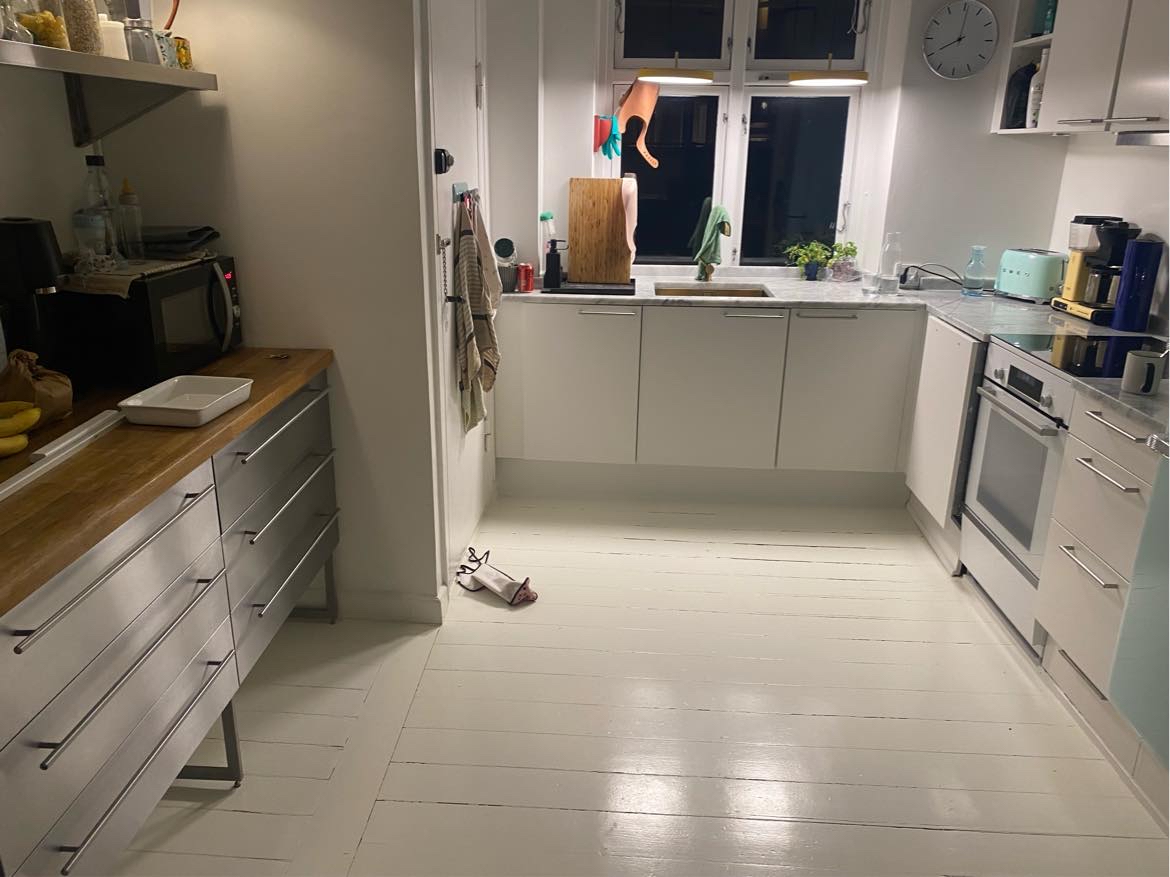 Linoleumsgulv køkken