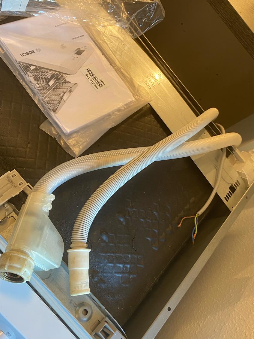 Montering af opvaskemaskine